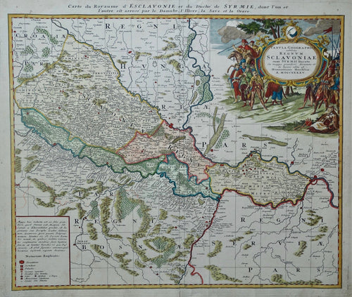 Kroatië Bosnië Servië Balkans Croatia Bosnia Serbia - Homann Heirs - 1745