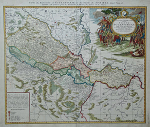 Kroatië Bosnië Servië Balkans Croatia Bosnia Serbia - Homann Heirs - 1745