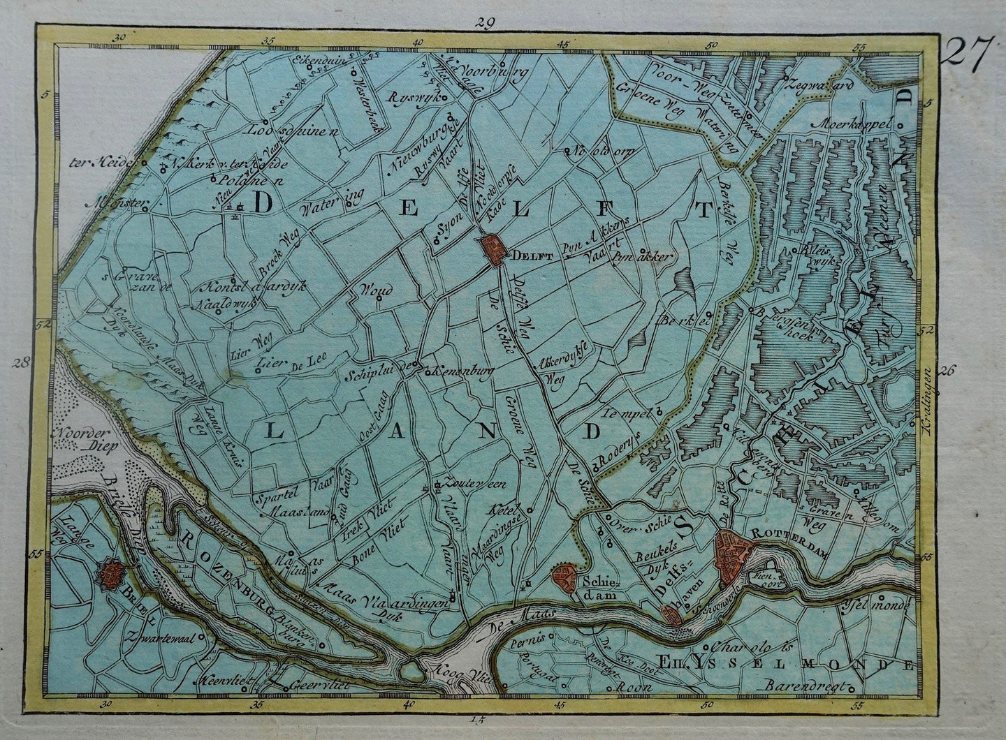 Zuid-Holland Rotterdam / Delft - C en JC Sepp - 1773