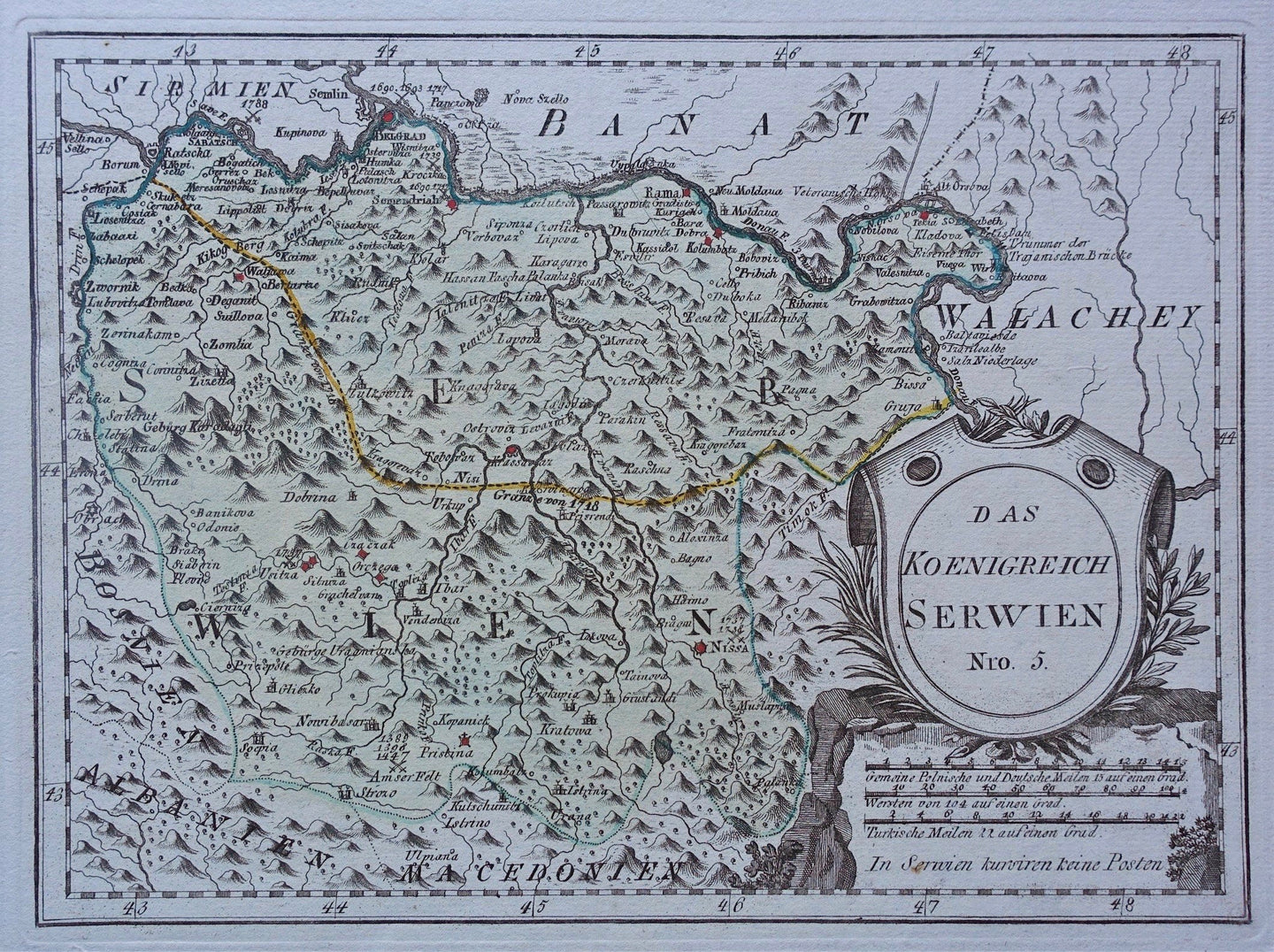 Servië Serbia Kosovo - FJJ von Reilly - 1790