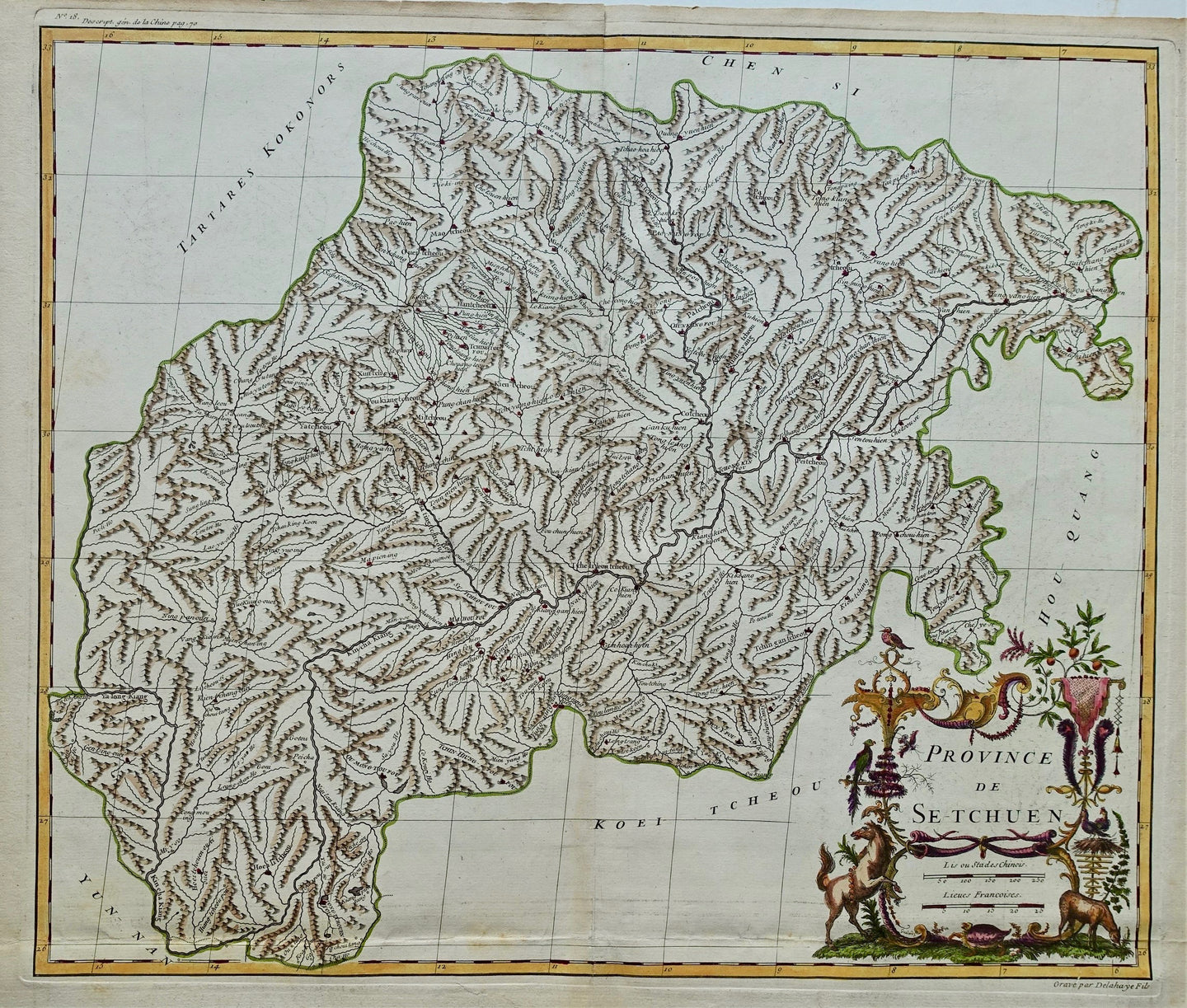China Sichuan Province Chengdu - Jean-Baptiste Bourguignon d’Anville - 1735