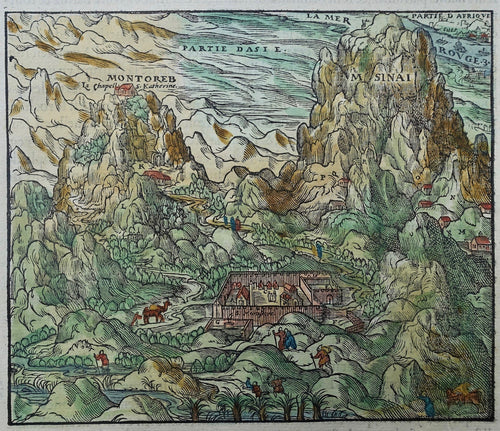 Egypte Sinaïgebergte Katharinaklooster Mozesberg Egypt Mount Sinai St Catherine's Monastery Mountain of Moses - André de Thevet - 1575