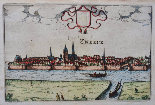 Sneek Gezicht op de stad - L Guicciardini - 1613