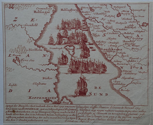 Denemarken Zweden Sont - Pieter Schenk - 1712