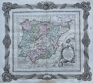 Spanje Portugal Spain - Louis Charles Desnos - 1766