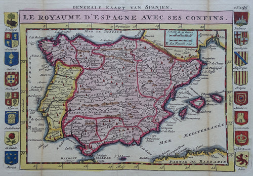 Spanje Spain - J de la Feuille - 1729