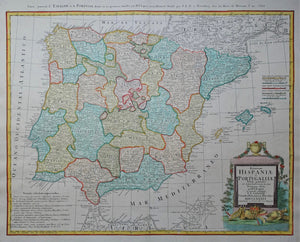 Spanje Portugal Spain - erven Homann / FL Güssefeld - 1782