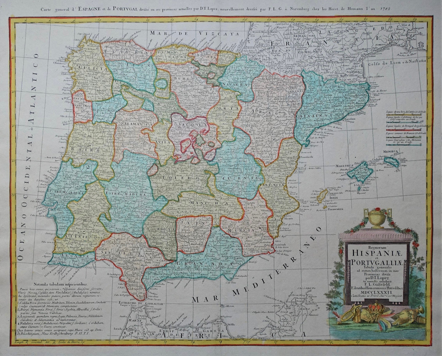 Spanje Portugal Spain - erven Homann / FL Güssefeld - 1782