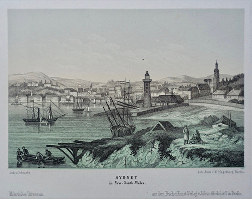Australië Australia Sydney - W Hagelberg / J Abelsdorff - ca 1860