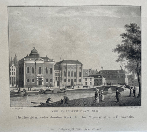 Amsterdam Grote (Hoogduitse) Synagoge - C de Kruyff / F Buffa - 1825