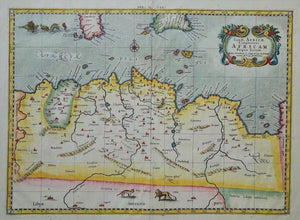 Afrika Africa Tunesië Tunisia Ptolemy map - C Ptolemaeüs / R en G Wetstein ed 1730 / G Mercator - 1578