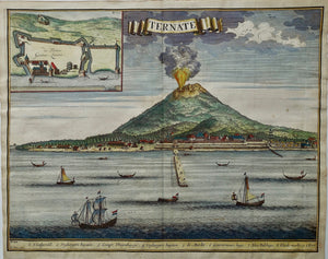Indonesië Ternate Aanzicht Vulkaan Gamalama - F Valentijn - 1724
