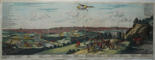 Japan Tokyo (Jedo) Panoramic view - P van der Aa - ca 1719