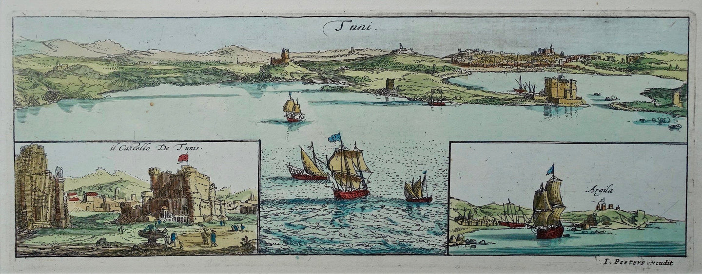 Tunesië Tunisia Tunis - J Peeters - ca 1685