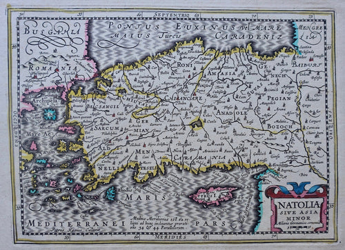 Turkije Turkey - J Janssonius van Waesbergen - 1673