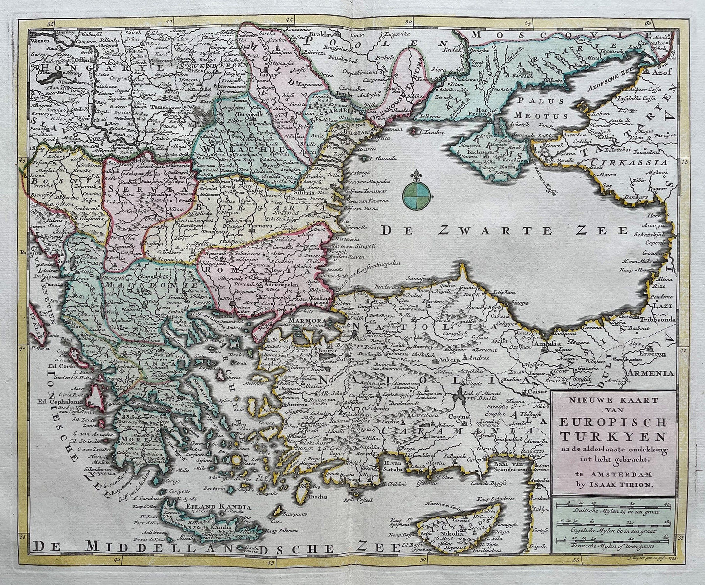 Turkije Griekenland Balkan - J Keizer / I Tirion - 1753
