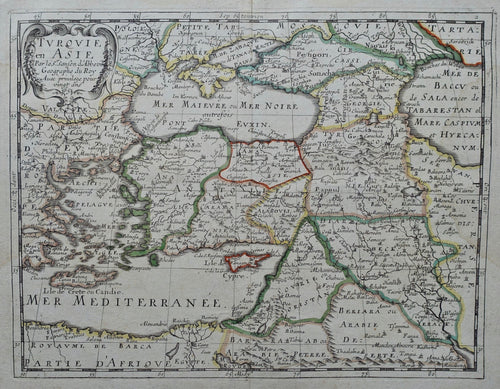 Turkije Turkse Rijk Azië Turkey Ottoman Empire Asia - N Sanson - 1683