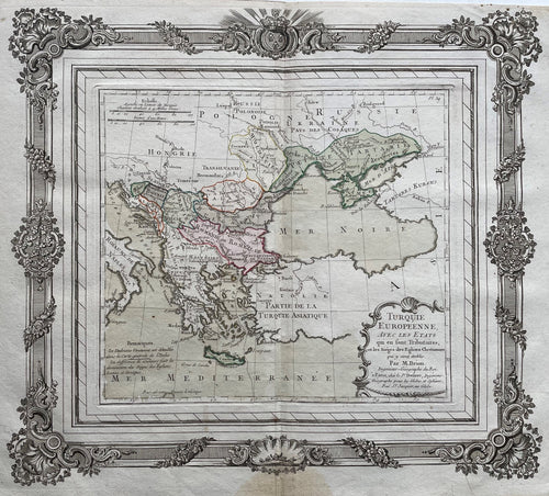 Turkse Rijk Ottoman Empire Europe - Louis Charles Desnos - 1766