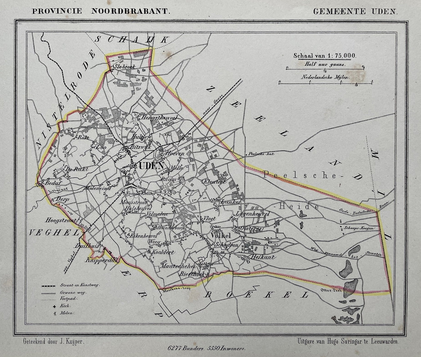 Uden - J Kuijper / H Suringar - ca. 1867