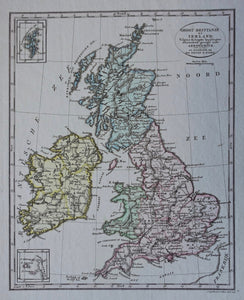 Groot Brittannië Ierland British Isles Great Britain Ireland - Erven François Bohn / C. van Baarsel - ca 1805