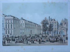 Utrecht Ganzenmarkt - FW van de Weijer / JG Broese - 1860