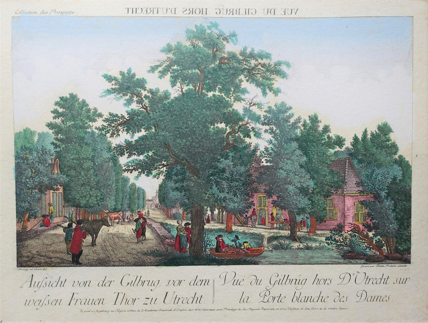 Utrecht Wittevrouwenpoort - J Versteegh / BF Leizelt - ca. 1765