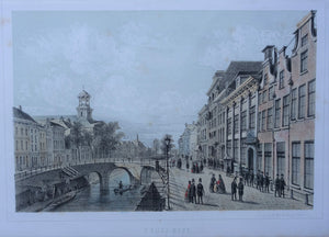 Utrecht Oudegracht Muntgebouw - FW van de Weijer / JG Broese - 1860