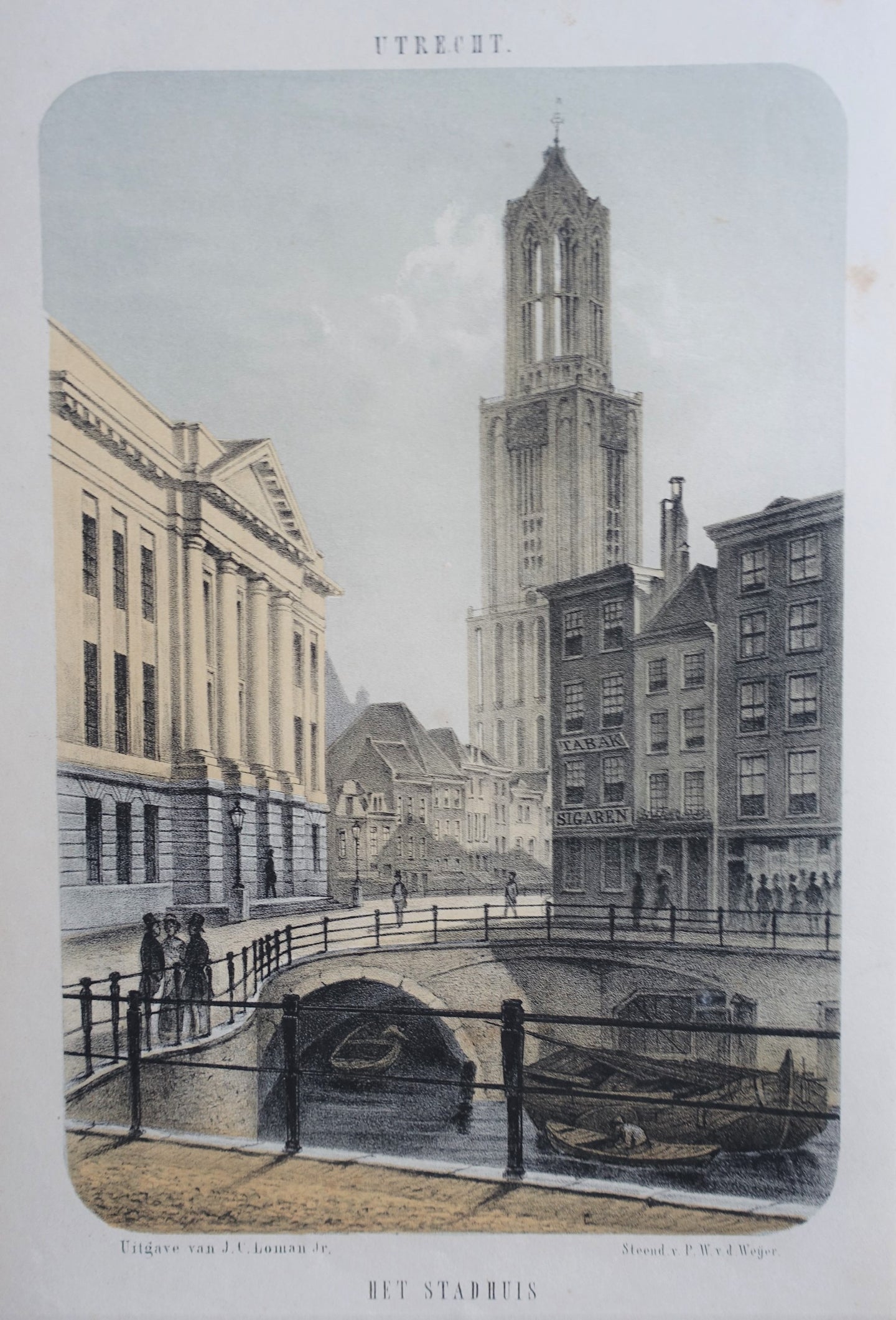 Utrecht Stadhuis Domtoren - PW van de Weijer / JC Loman jr - 1857