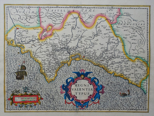 Spanje Spain Valencia - G Mercator / J Hondius / H Hondius - 1628