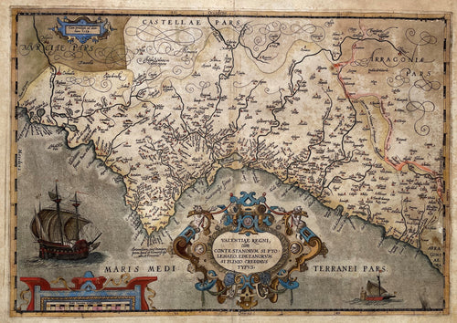 Spanje Spain Valencia - A Ortelius - 1592