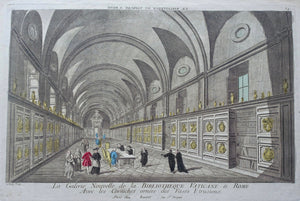 Italië Rome Interieur Vaticaanse Bibliotheek Italy Rome Vatican Library - Basset - ca 1765