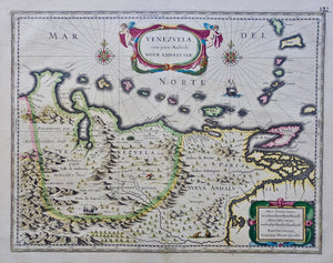 Venezuela Caribbean - Willem en Joan Blaeu - 1639