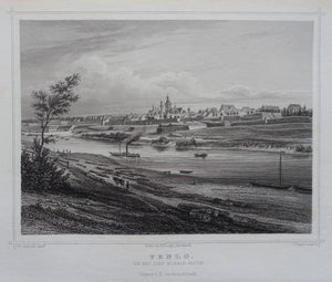 Venlo Aanzicht van de stad - JL Terwen / GB van Goor - 1858