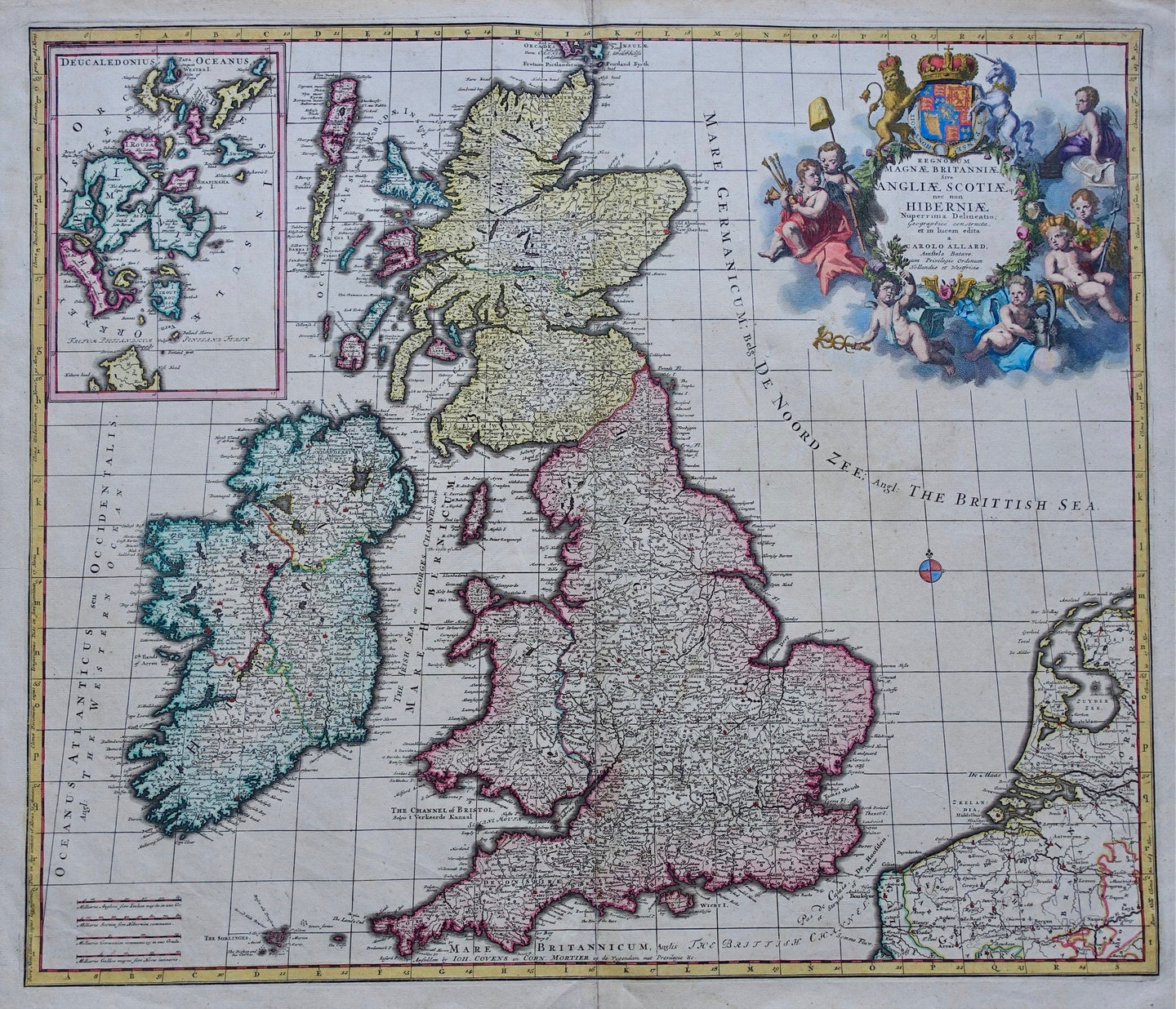 Groot Brittannië Ierland British Isles Great Britain Ireland - C Allard / J Covens & C Mortier- ca 1725