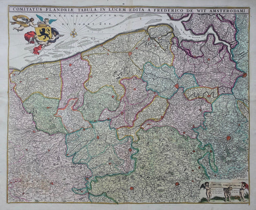 België Vlaanderen Belgium Flanders - F de Wit - ca 1680