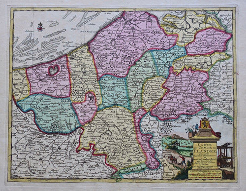 België Vlaanderen Belgium Flanders - Pieter van der Aa - circa 1730