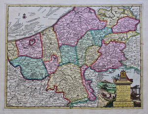 België Vlaanderen Belgium Flanders - Pieter van der Aa - circa 1730