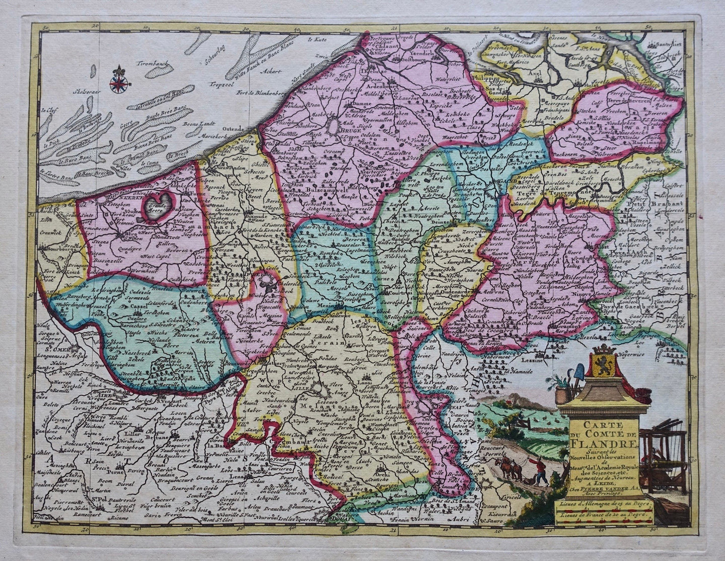 België Vlaanderen Belgium Flanders - Pieter van der Aa - circa 1730