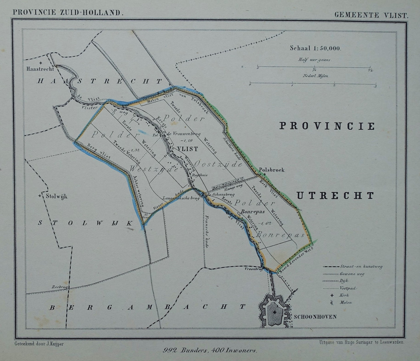 Vlist - Kuijper/Suringar - ca. 1867