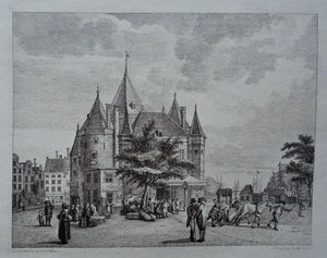 Amsterdam Nieuwmarkt Waag - R Vinkeles / D Vrijdag - 1813