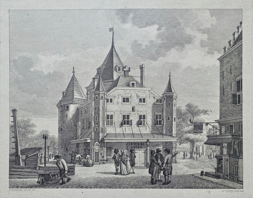 Amsterdam Nieuwmarkt Waag - R Vinkeles / D Vrijdag - 1813