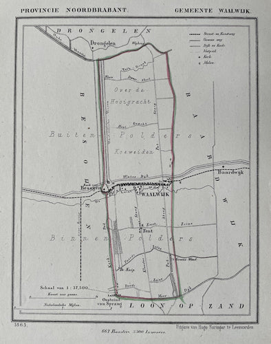Waalwijk - J Kuijper / H Suringar - 1865