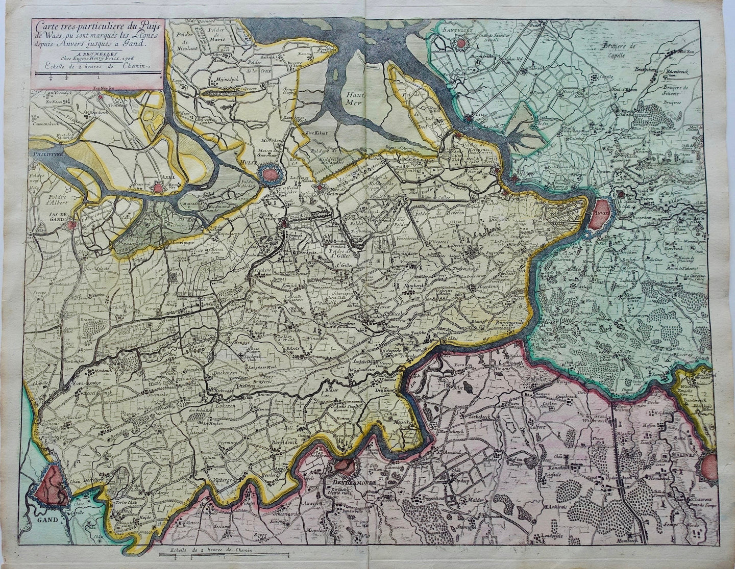 België Waasland Belgium Zeeland Oost Zeeuws-Vlaanderen - EH Fricx - 1712