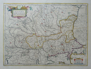 Bulgarije Roemenië Servië Balkans Bulgaria Romania Serbia - J Janssonius - ca 1646