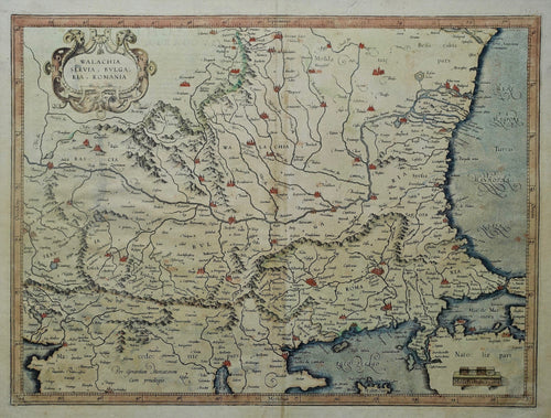 Bulgarije Roemenië Servië Macedonië - G Mercator - 1589
