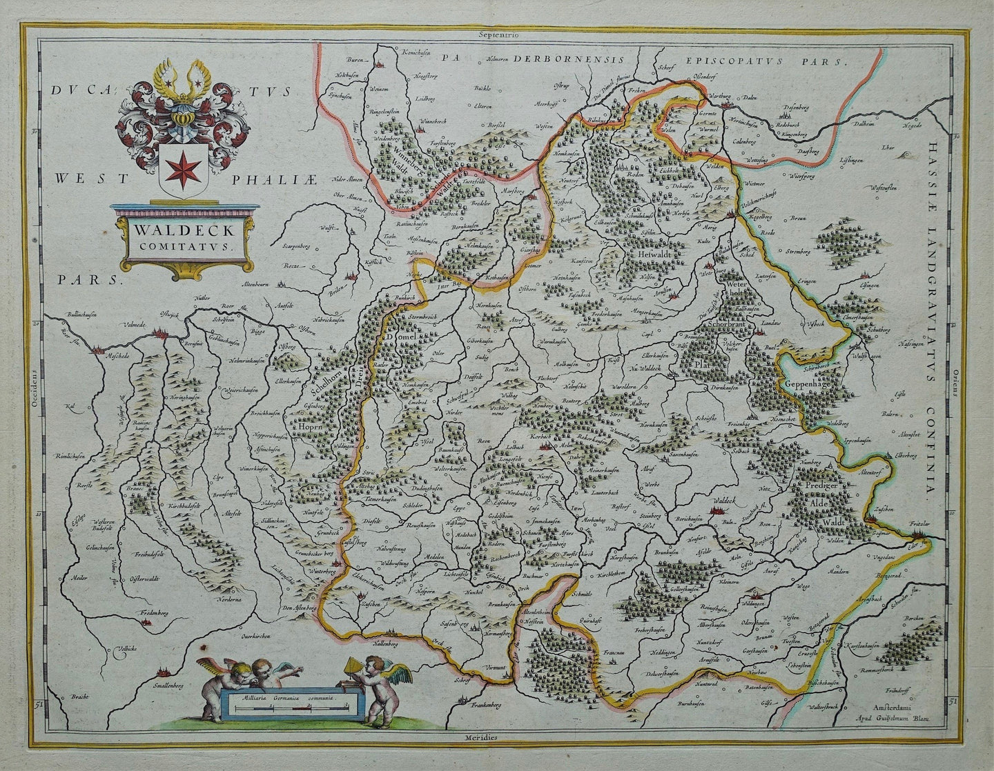 Duitsland Waldeck Germany - Willem en Joan Blaeu - 1638