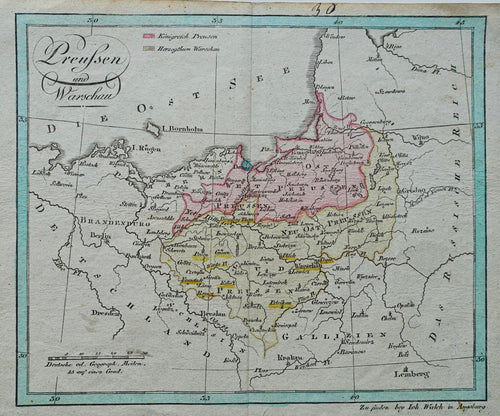 Polen Hertogdom Warschau Poland Duchy of Warsaw - J Walch - circa 1812