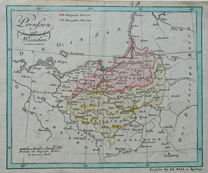 Polen Hertogdom Warschau Poland Duchy of Warsaw - J Walch - circa 1812