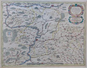 Duitsland Wertheim Region Germany - J Janssonius - circa 1640
