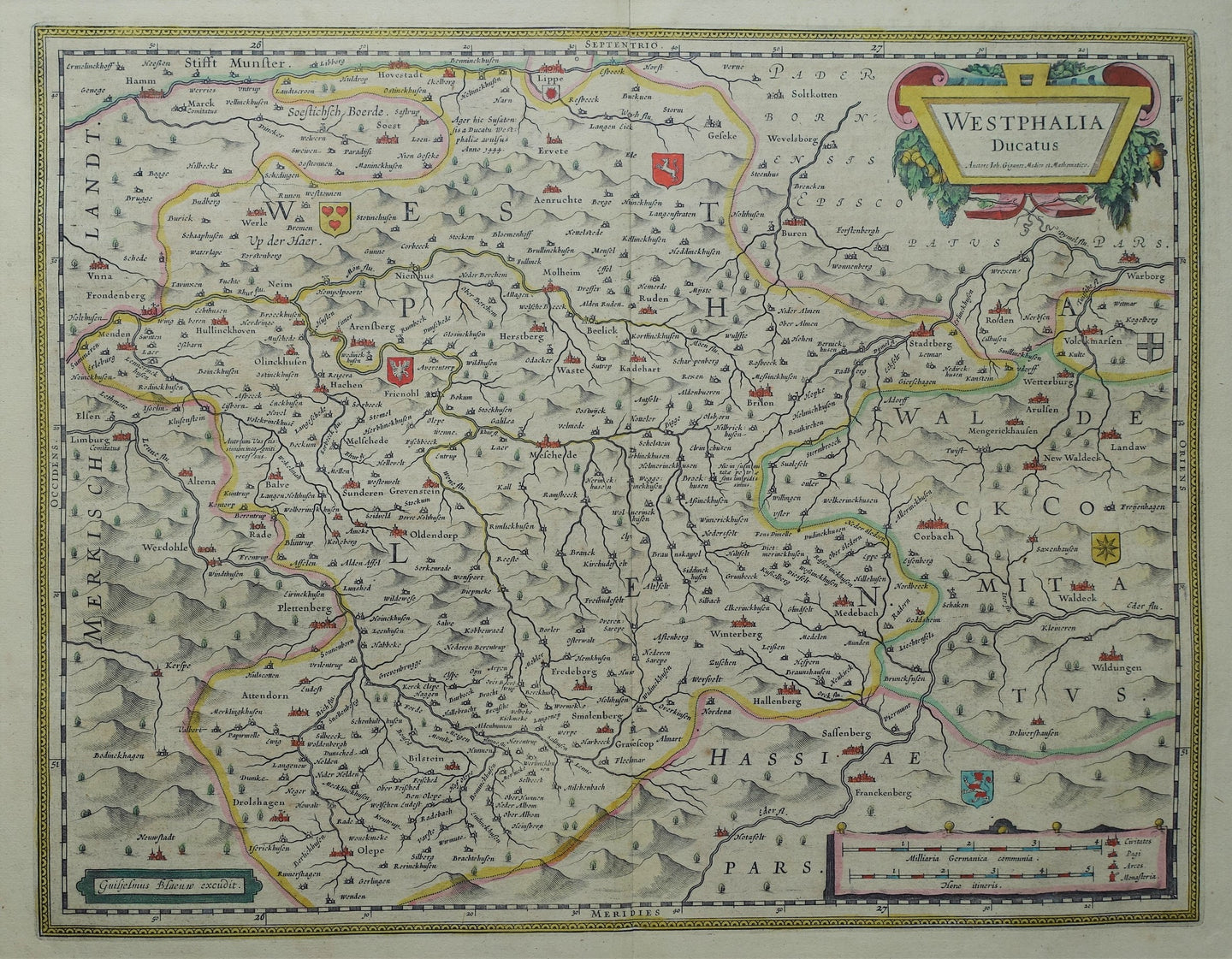 Duitsland Westfalen Germany - Willem en Joan Blaeu - 1663